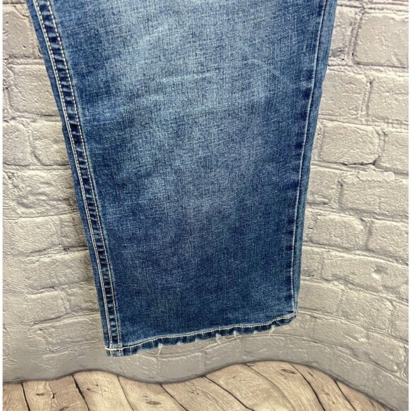 TK Axel Slim Boot Cut Denim Jeans Stretch Blue Men's size 40x30 Western - Picture 8 of 13